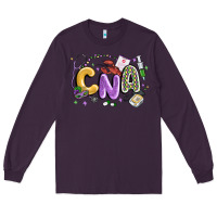 Plum cna mardi gras Long Sleeve Tee - MaliasSmallBusiness
