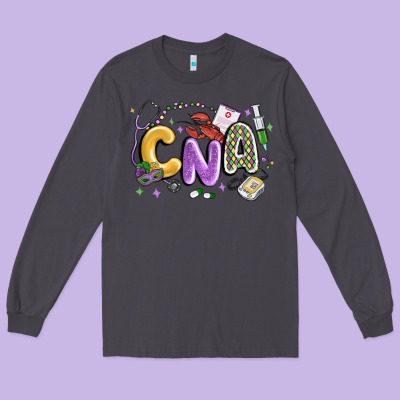 Cna Mardi Gras Long Sleeve Tee Designed By Maliassmallbusiness
