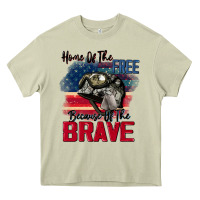 Mossy Home of the free because of the brave 4th of july Heavy Core Tee - CowGirlArtShop