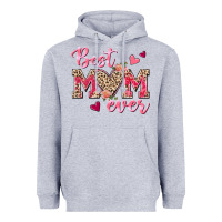 Heather Grey Best Mom Ever Heavyweight Hoodie - texasbilliewilder