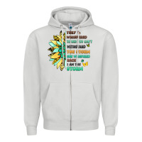 Dove Grey inspirational flower and quote design Zipper Hoodie - LillyAllenDesigns