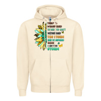 Sandshell inspirational flower and quote design Zipper Hoodie - LillyAllenDesigns