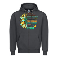Smoke inspirational flower and quote design Zipper Hoodie - LillyAllenDesigns