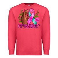 Cardinal Previvor Breast Cancer Premium Sweatshirt - NancyCooperArtShop