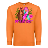 Carrot Previvor Breast Cancer Premium Sweatshirt - NancyCooperArtShop