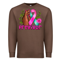 Chestnut Previvor Breast Cancer Premium Sweatshirt - NancyCooperArtShop