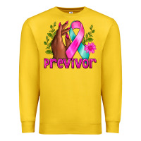 Lemon Previvor Breast Cancer Premium Sweatshirt - NancyCooperArtShop
