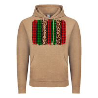 Christmas Glitter Leopard Brushstroke Vintage Hoodie | Teevron