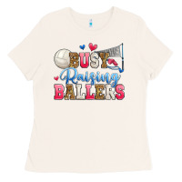Bone busy raising ballers volleyball Ladies Tee - Zillion Design Studio