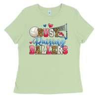 Matcha busy raising ballers volleyball Ladies Tee - Zillion Design Studio