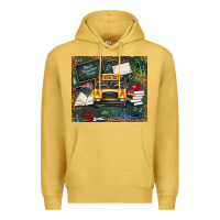 Antique Gold school bus back to school Premium Hoodie - texasbilliewilder