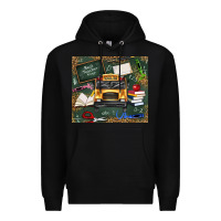 Black school bus back to school Premium Hoodie - texasbilliewilder