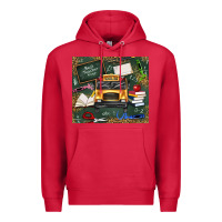 Cardinal school bus back to school Premium Hoodie - texasbilliewilder