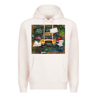 Pale Pink school bus back to school Premium Hoodie - texasbilliewilder
