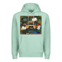 Seafoam school bus back to school Premium Hoodie - texasbilliewilder