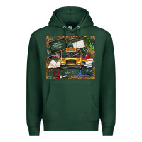 Sports Green school bus back to school Premium Hoodie - texasbilliewilder