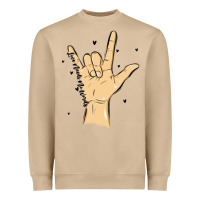 Mushroom love needs no words Heavyweight Sweatshirt - MaliasSmallBusiness