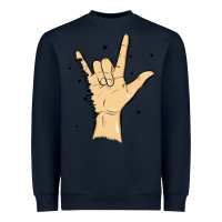 Navy love needs no words Heavyweight Sweatshirt - MaliasSmallBusiness