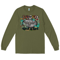 Army Green rodeo kind of girl Long Sleeve Tee - MaliasSmallBusiness