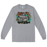 Heather Grey rodeo kind of girl Long Sleeve Tee - MaliasSmallBusiness