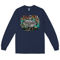 Navy rodeo kind of girl Long Sleeve Tee - MaliasSmallBusiness
