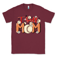 Burgundy t ball mom Classic Tee - MaliasSmallBusiness