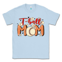 Dusty Blue t ball mom Classic Tee - MaliasSmallBusiness