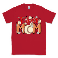 Red t ball mom Classic Tee - MaliasSmallBusiness