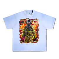 Grape Ice Firefighter Fire And American Urban Heavy Tee - LillyAllenDesigns