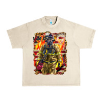 Sandshell Firefighter Fire And American Urban Heavy Tee - LillyAllenDesigns