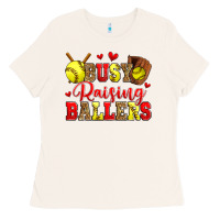 Bone busy raising ballers softball Ladies Tee - Zillion Design Studio