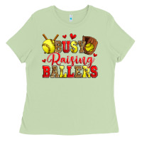 Matcha busy raising ballers softball Ladies Tee - Zillion Design Studio