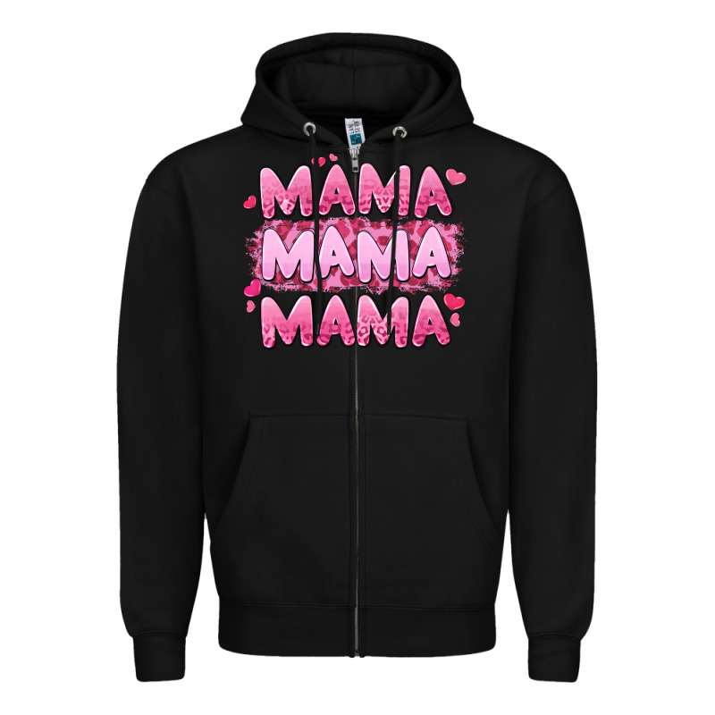 Mama Mama Mama Valentine's Day Zipper Hoodie by LillyAllenDesigns | Teevron