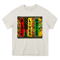 Cream black lives matter tumbler Heavy Core Tee - HRA Design Shop