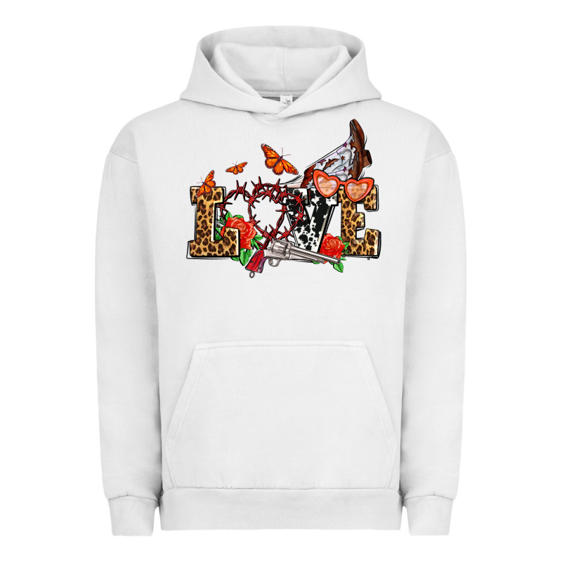 Western Love For Cowgirls Olivia Urban Hoodie by OliviaCreatesArt | Teevron