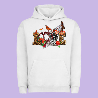 Western Love For Cowgirls Olivia Urban Hoodie Designed By Oliviacreatesart
