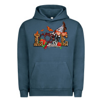 Pigment Midnight Navy western love for cowgirls olivia Urban Hoodie - OliviaCreatesArt