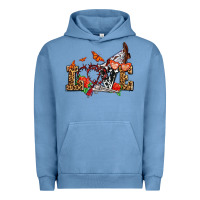 Pigment Pebble Blue western love for cowgirls olivia Urban Hoodie - OliviaCreatesArt