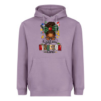 Lavender assistant director life afro messy bun Heavyweight Hoodie - texasbilliewilder