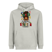 Moon Dust assistant director life afro messy bun Heavyweight Hoodie - texasbilliewilder