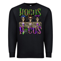 Black Hocus Pocus with Skeletons Premium Sweatshirt - texasbilliewilder