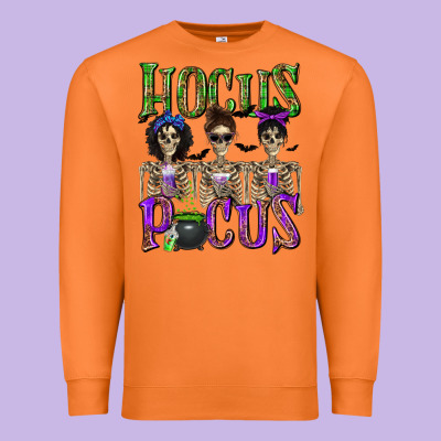 Hocus Pocus With Skeletons Premium Sweatshirt Designed By Texasbilliewilder