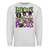 Dove Grey Hocus Pocus with Skeletons Premium Sweatshirt - texasbilliewilder