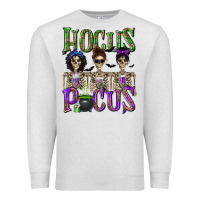 Oatmeal Heather Hocus Pocus with Skeletons Premium Sweatshirt - texasbilliewilder