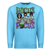 Ocean Blue Hocus Pocus with Skeletons Premium Sweatshirt - texasbilliewilder
