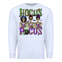 White Hocus Pocus with Skeletons Premium Sweatshirt - texasbilliewilder