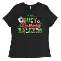 Black busy raising ballers soccer Ladies Tee - Zillion Design Studio