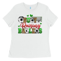 White busy raising ballers soccer Ladies Tee - Zillion Design Studio