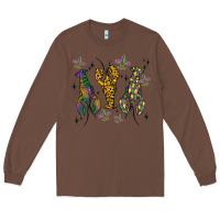 Chestnut mardi gras crawfish Long Sleeve Tee - MaliasSmallBusiness
