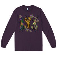 Plum mardi gras crawfish Long Sleeve Tee - MaliasSmallBusiness